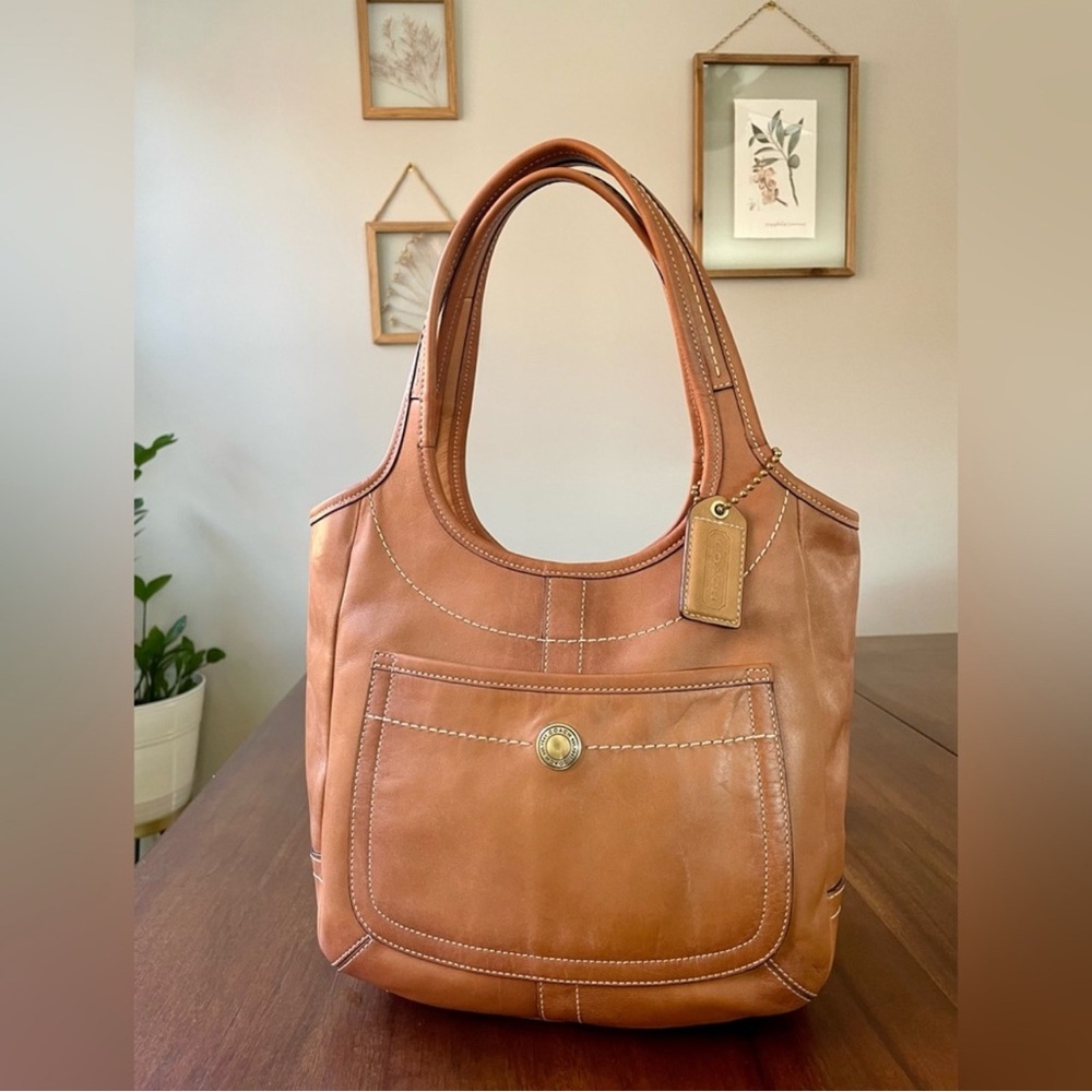 Coach Brown Leather Shoulder Bag